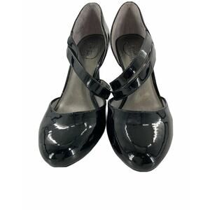 Lifestride Shoes Womens Size 6 Paige Asymmetric Double Straps Black Pump Heels